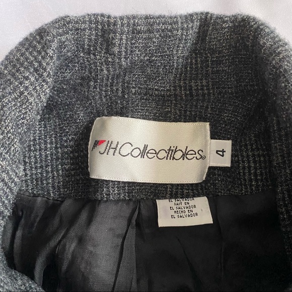 Vintage JH Collectibles Plaid Checked Button Jacket Blazer 4 - Picture 8 of 10